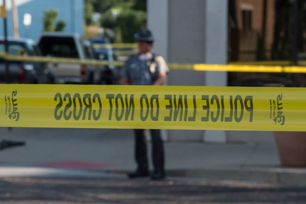 Police gather after an active shooter opened fire in the Oregon district in Dayton, Ohio, on Aug. 4, 2019. (Megan Jelinger/AFP via Getty Images)