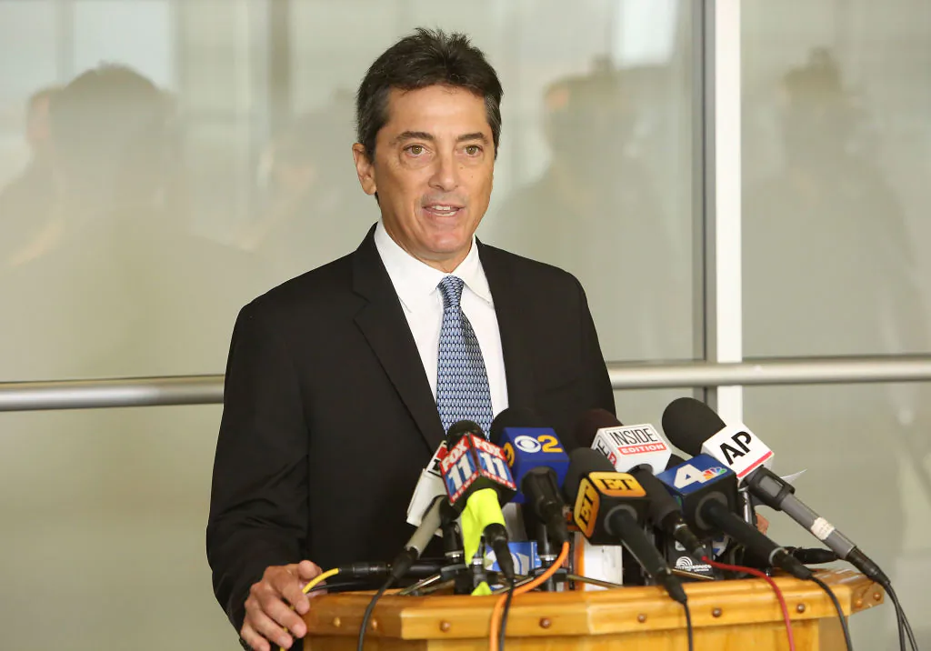 Scott Baio attends a news conference to discuss harassment allegations in Woodland Hills, Calif., on Aug. 2, 2018.  (Jesse Grant/Getty Images)