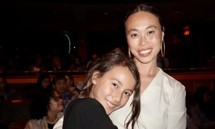 Designer Yeung Waichi enjoyed Shen Yun with her daughter at the New Jersey Performing Arts Center on May 5, 2023. (Sally Sun/The Epoch Times)