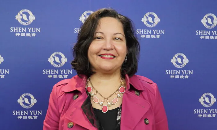 Pallavi Sinha enjoyed Shen Yun Performing Arts at the Sydney Lyric Theatre in Sydney, Australia, on May 6, 2023. (NTD)