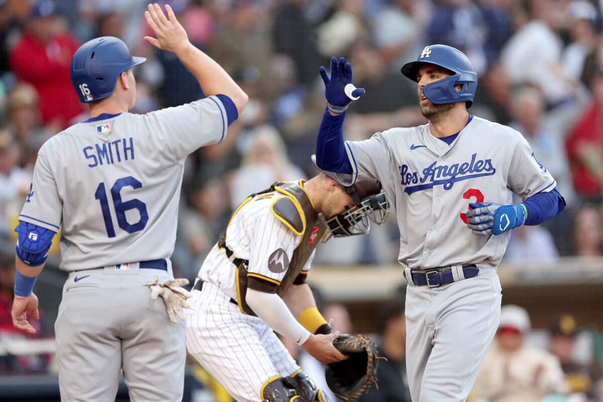 NextImg:Taylor's 2-run HR Lifts May, Dodgers to 2–1 Win Over Padres