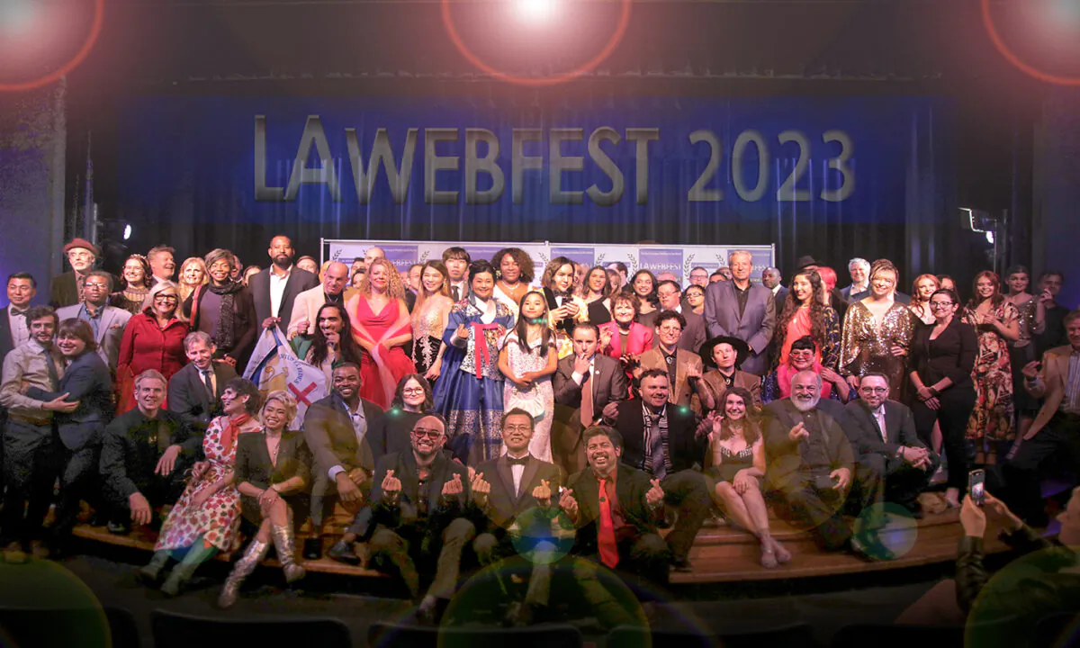 LA WEBFEST 2023 winners join a group photo on May 5, 2023. (Courtesy of LA WEBFEST)