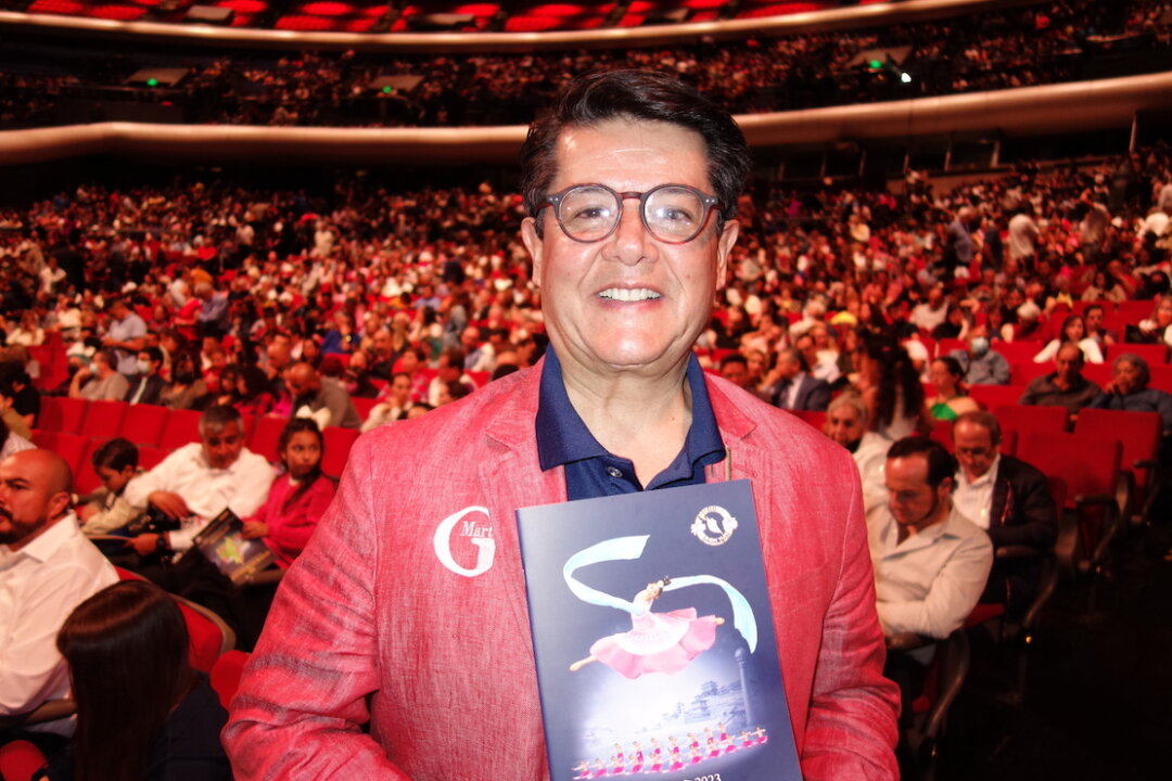 Gabriel Martell enjoyed Shen Yun Performing Arts at the Auditorio Nacional in Mexico City on May 7, 2023. (Lily Yu/The Epoch Times)
