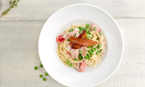Roman Restoration: Pasta Carbonara With Sweet Peas