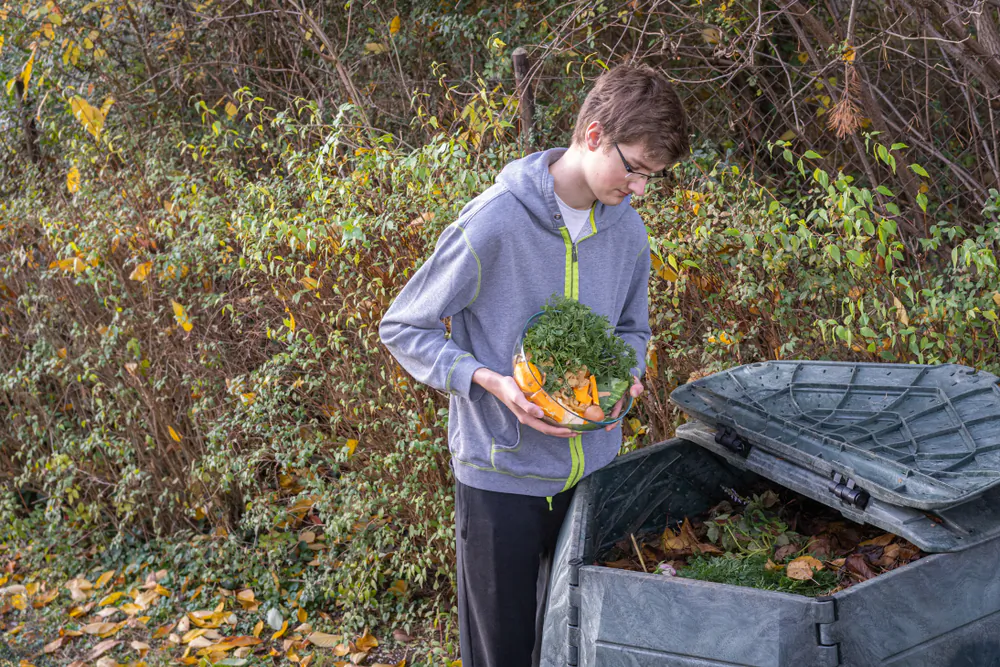 The most basic option, if you have the space, is a backyard compost pile or bin that you can make yourself or buy. (Kaca Skokanova/Shutterstock)