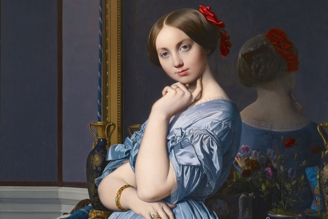 Detail from "Louise, Princesse de Broglie, Later the Comtesse d’Haussonville," 1845, by Jean-Auguste-Dominique Ingres. The Frick Collection, New York City. (Public Domain)