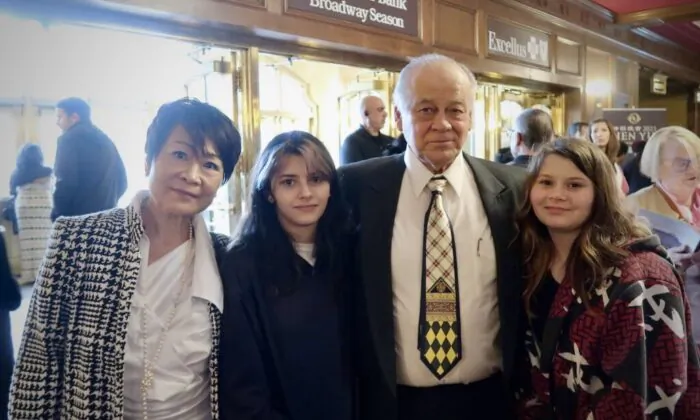 Terry and Cecelia Korda attended Shen Yun with family at the Rochester Auditorium Theatre on May 7, 2023. (Erin Xia/The Epoch Times)