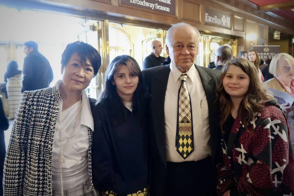 Terry and Cecelia Korda attended Shen Yun with family at the Rochester Auditorium Theatre on May 7, 2023. (Erin Xia/The Epoch Times)