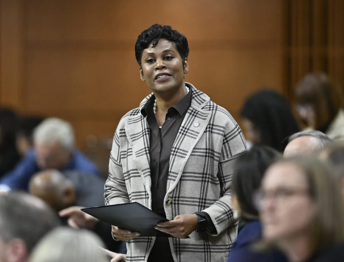 Minister for Women and Gender Equality and Youth Marci Ien rises during question period in the House of Commons on Parliament Hill in Ottawa on Oct. 27, 2022. (The Canadian Press/Justin Tang)