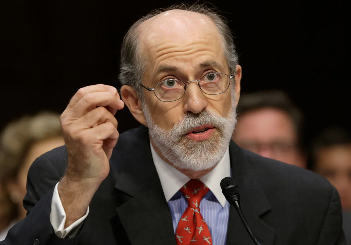 Frank Gaffney, founder and president of the Center for Security Policy, testifies during a hearing of the Senate Judiciary Committee in Washington on July 24, 2013. (Win McNamee/Getty Images)