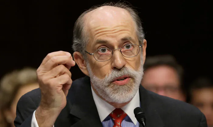 Frank Gaffney, founder and president of the Center for Security Policy, testifies during a hearing of the Senate Judiciary Committee in Washington on July 24, 2013. (Win McNamee/Getty Images)