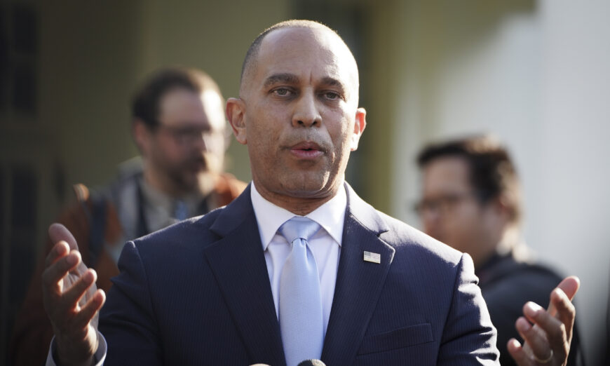 House Democratic Leader Jeffries currently holding weekly press conference (June 15).