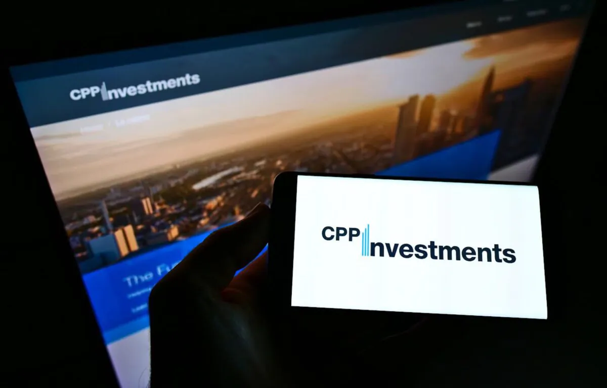 The logo of the Canada Pension Plan Investment Board on electronic devices. (T. Schneider/Shutterstock)