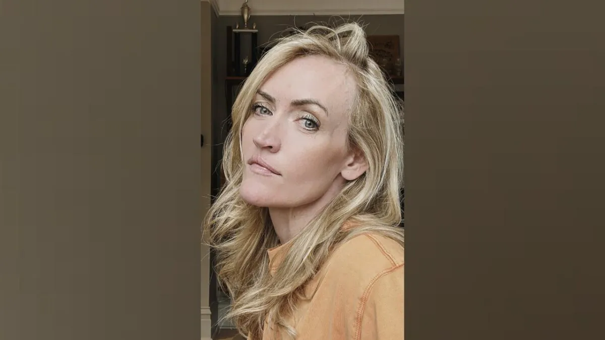 A selfie of mommy blogger Heather Armstrong in Salt Lake City on April 1, 2023. (Peter Ashdown via AP)