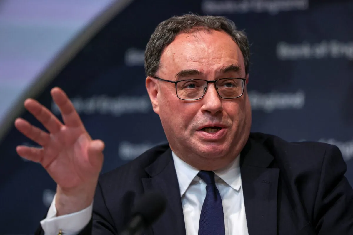 Andrew Bailey, Governor of the Bank of England, during the Bank of England Monetary Policy Report Press Conference, at the Bank of England, London, one May 11, 2023. (Henry Nicholls/PA Media)

