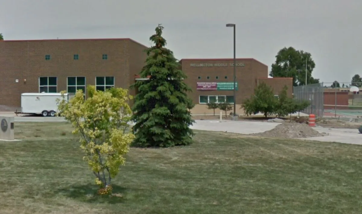 The Wellington Middle School in Wellington, Colo., in June 2012. (Google Maps/Screenshot via The Epoch Times)
