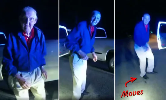 VIDEO: Patroller Stops Old Man for Failure to Stay in Lane, Gets Surprise Two-Step Lesson on Roadside