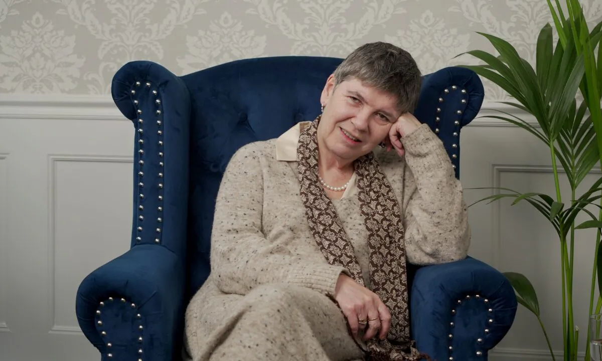 Baroness Claire Fox speaks to NTD presenter Lee Hall on the "British Thought Leaders" programme. (NTD)