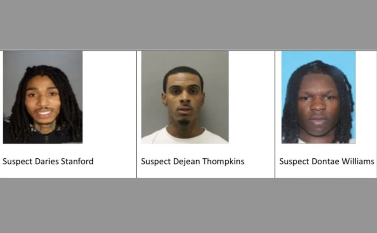 Authorities announced on May 12, 2023, the arrest of three reputed gang members from Chicago in connection with a January "ambush-style" shooting in the Beverly Crest area that left three women dead. (Courtesy of Los Angeles Police Department)