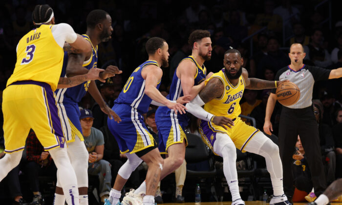 LeBron James, Lakers Eliminate Champion Warriors With 122–101 Victory ...