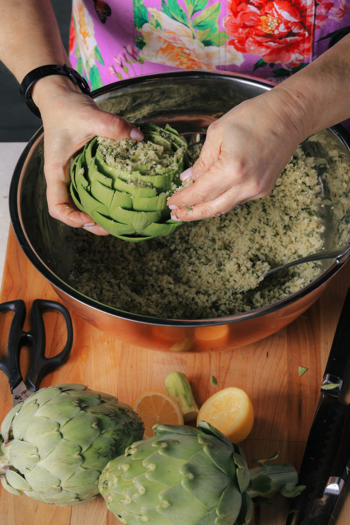 NextImg:How to Stuff an Artichoke the Easy Way—An Ode to Grandmother and Her Sicilian Sisters-in-Law