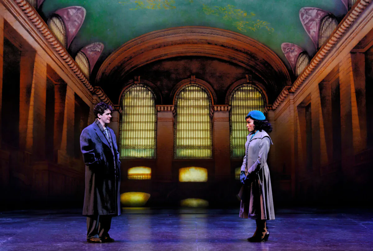 The protagonists of "New York, New York," Jimmy (Colton Ryan) and Francine (Anna Uzele). (Paul Kolnik)