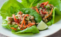 Thai-Style Minced Chicken Lettuce Cups