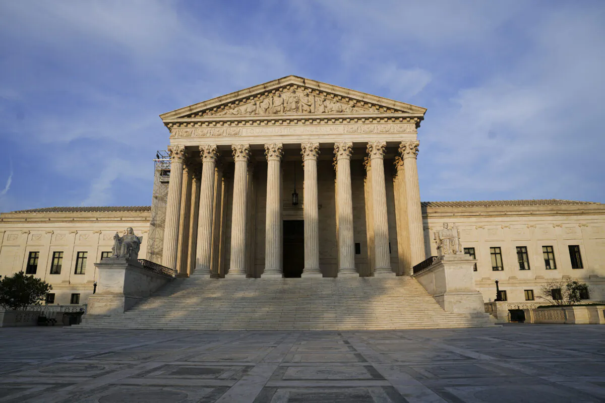 The U.S. Supreme Court, in Washington, on May 12, 2023. (Madalina Vasiliu/The Epoch Times)