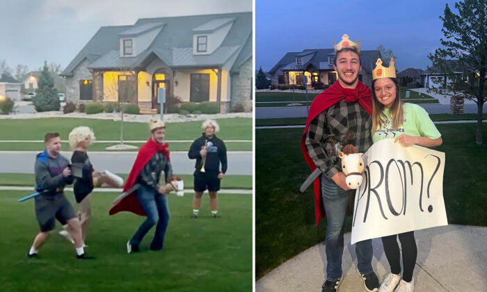 Medieval-Themed 'Promposal' With Teenage Prince and Knights on Horseback Goes Viral