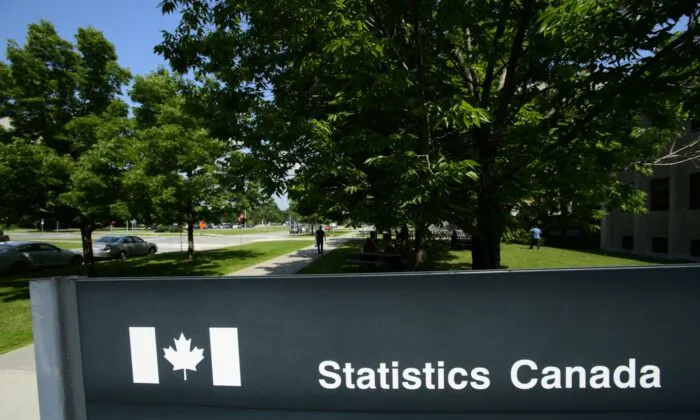 A Statistics Canada sign is pictured in Ottawa on July 3, 2019. (The Canadian Press/Sean Kilpatrick)