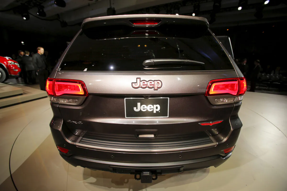 The Jeep Cherokee Trailhawk SUV is seen during the media preview of the 2016 New York International Auto Show in the Manhattan borough of New York City on March 23, 2016. (Eduardo Munoz/Reuters)