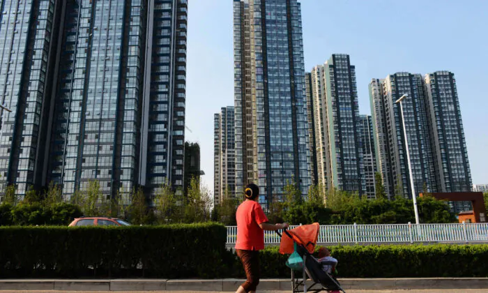 Residential buildings in Qingdao city, in China's Shandong Province, on Sept. 1, 2013. (STR/AFP via Getty Images)