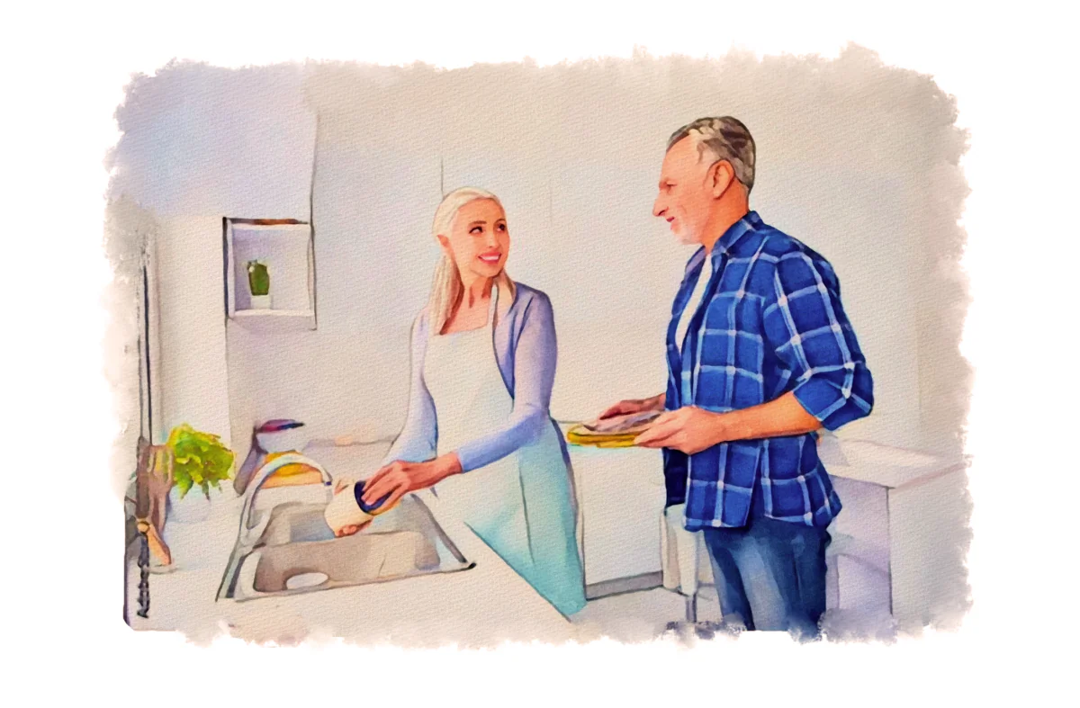 A good house guest is mindful and cleans up after themselves, so as not to impose further on their hosts. (Fei Meng)