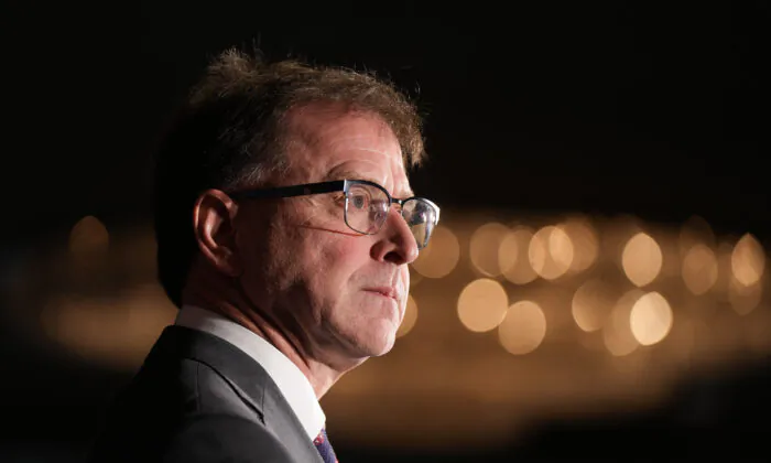 B.C. Health Minister Adrian Dix pauses while responding to questions during a news conference, in Vancouver, on Nov. 7, 2022. (The Canadian Press/Darryl Dyck)