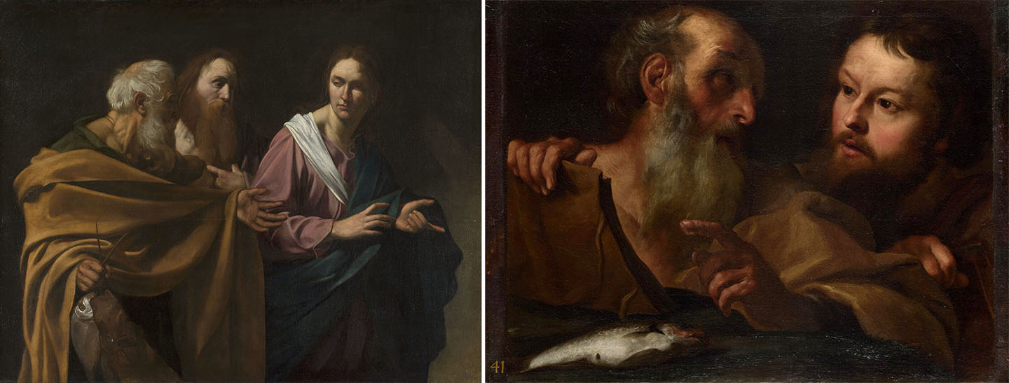 Comparision Between A Painting By Caravaggio And Bernini