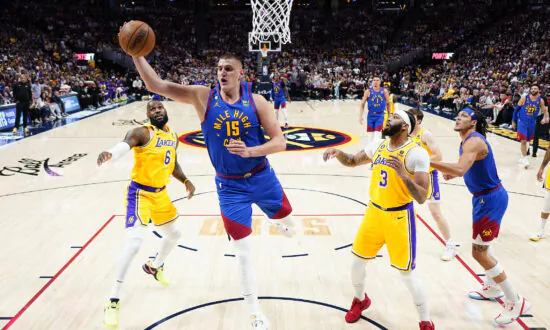 Nikola Jokic Leads Nuggets Past Lakers 132–126 in West Opener