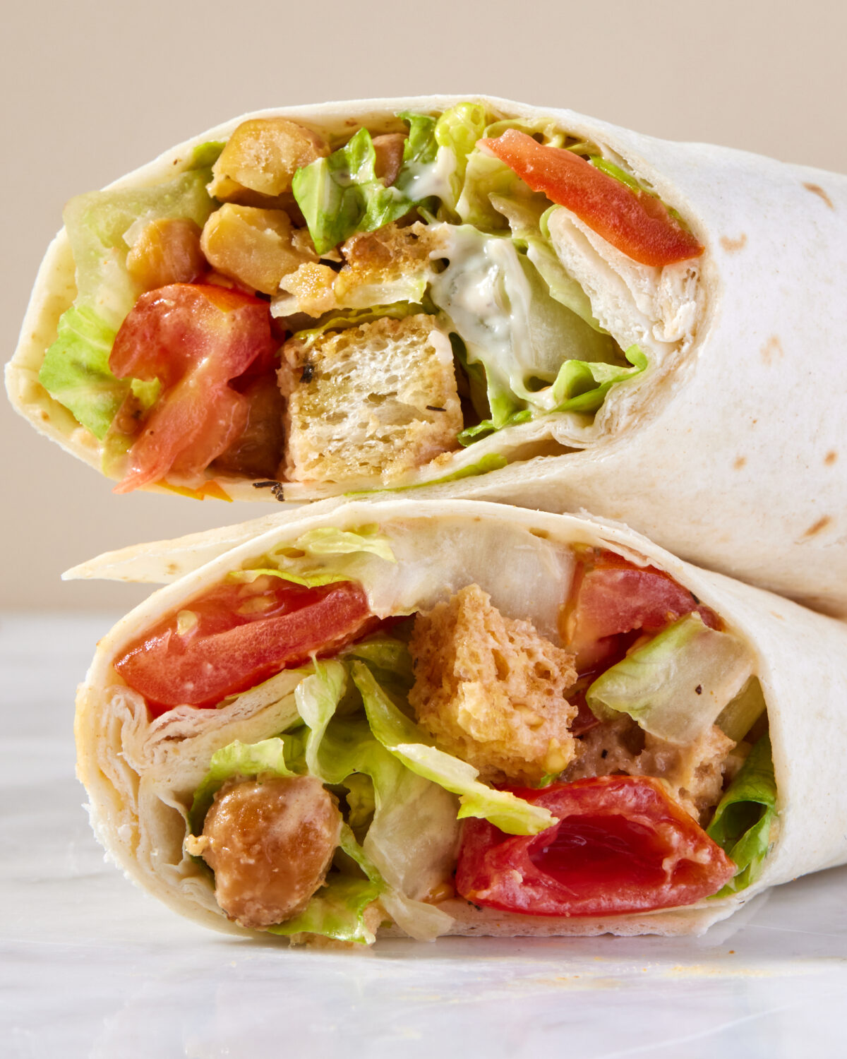 This Chickpea Caesar Salad Wrap Is the MVP of Wraps