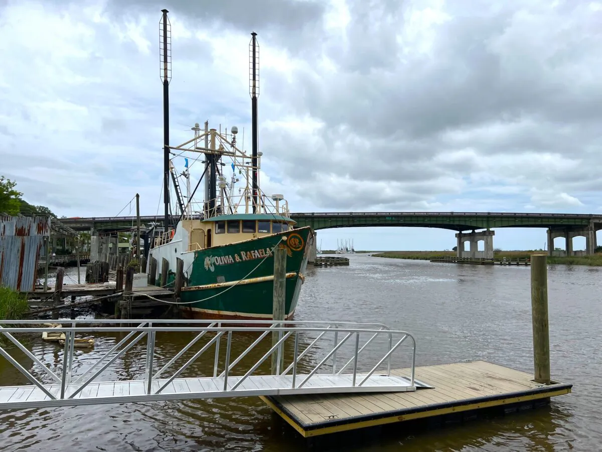 The shrimping industry is critical to Darien and McIntosh County. As U.S. Highway 17 crosses the Darien River, visitors are treated to the sight of shrimp boats. (Mary Ann Anderson/TNS)
