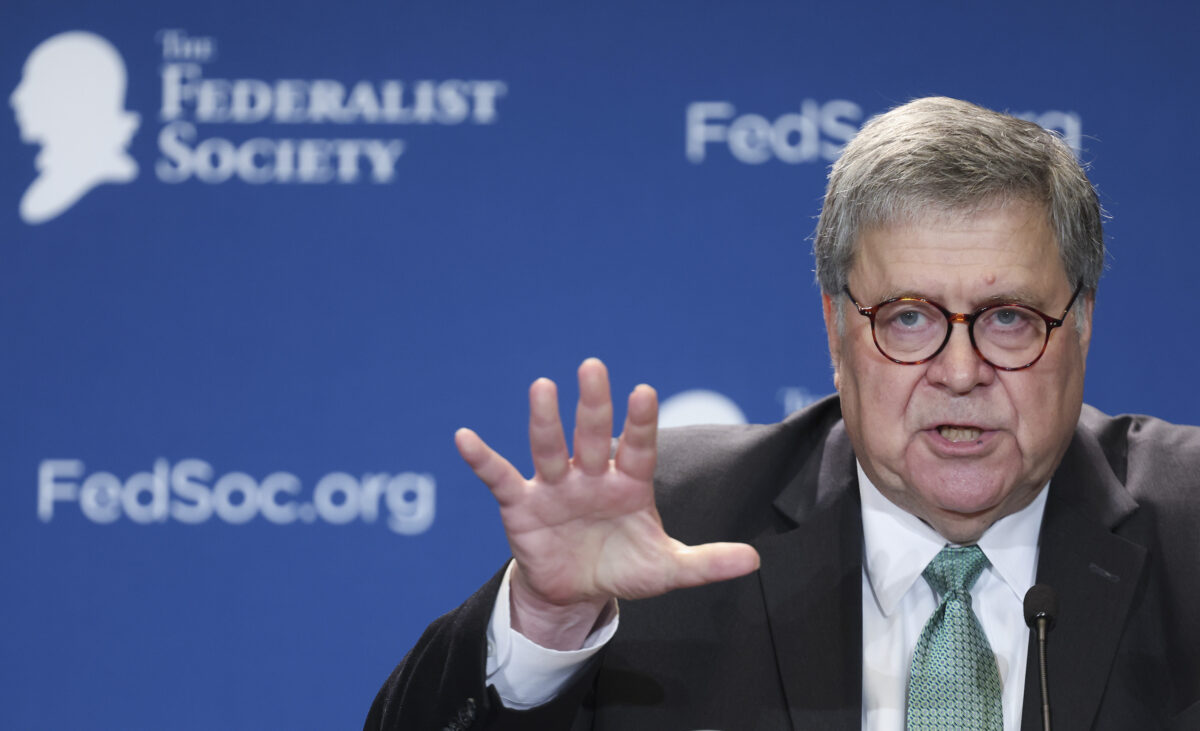 Bill Barr Says Durham Report Has 'Vindicated' Trump, Calls FBI Probe an 'Abomination'