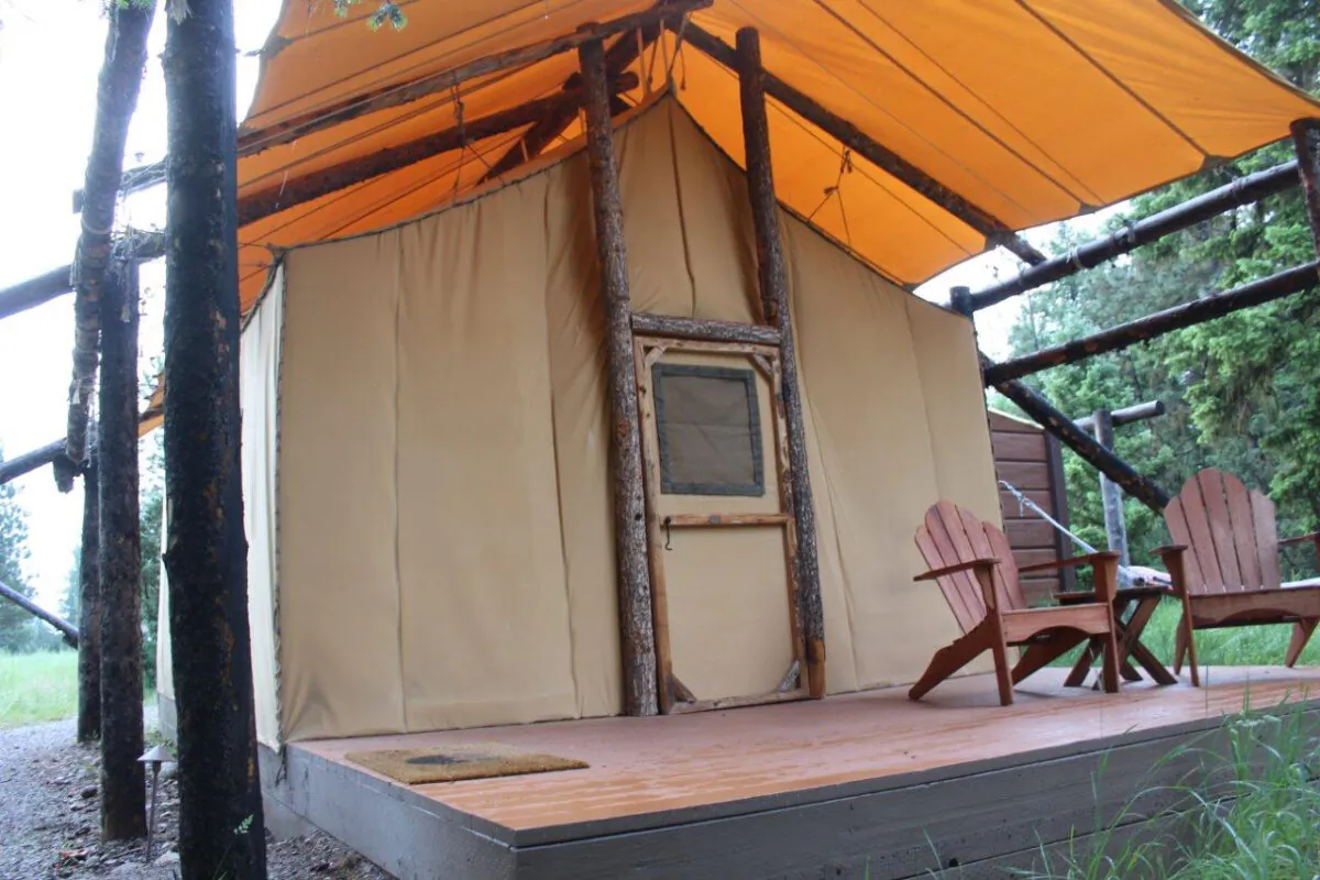 Glamping at Paws Up in Montana in 2020. (Andy Yemma)