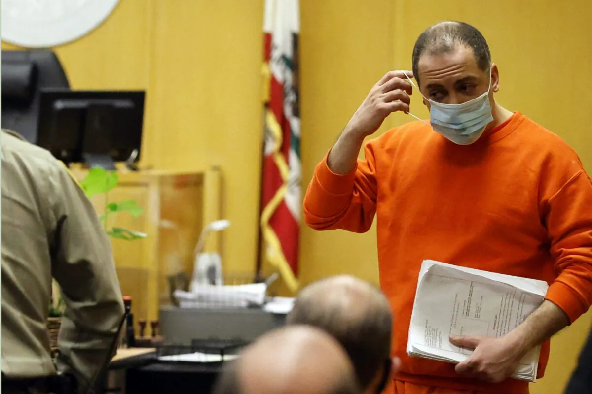 Nima Momeni, charged with murder in the killing of Cash App founder Bob Lee, enters the courtroom at the Hall of Justice in San Francisco on May 18, 2023. (Paul Kuroda/The Standard via AP, Pool)