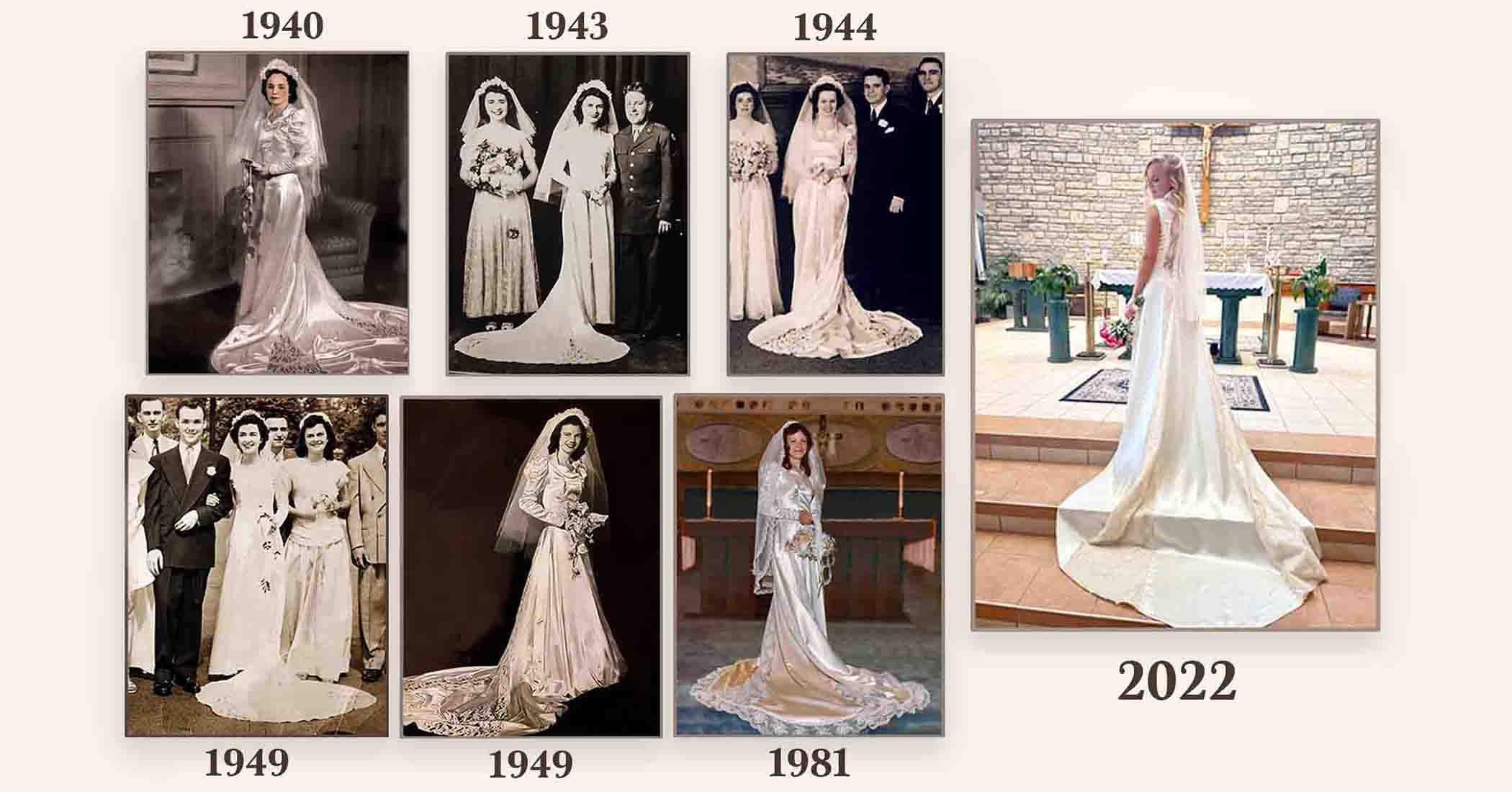 NextImg:‘What a legacy’: 7 women from the same family wear a wedding dress bought in 1940 for $19