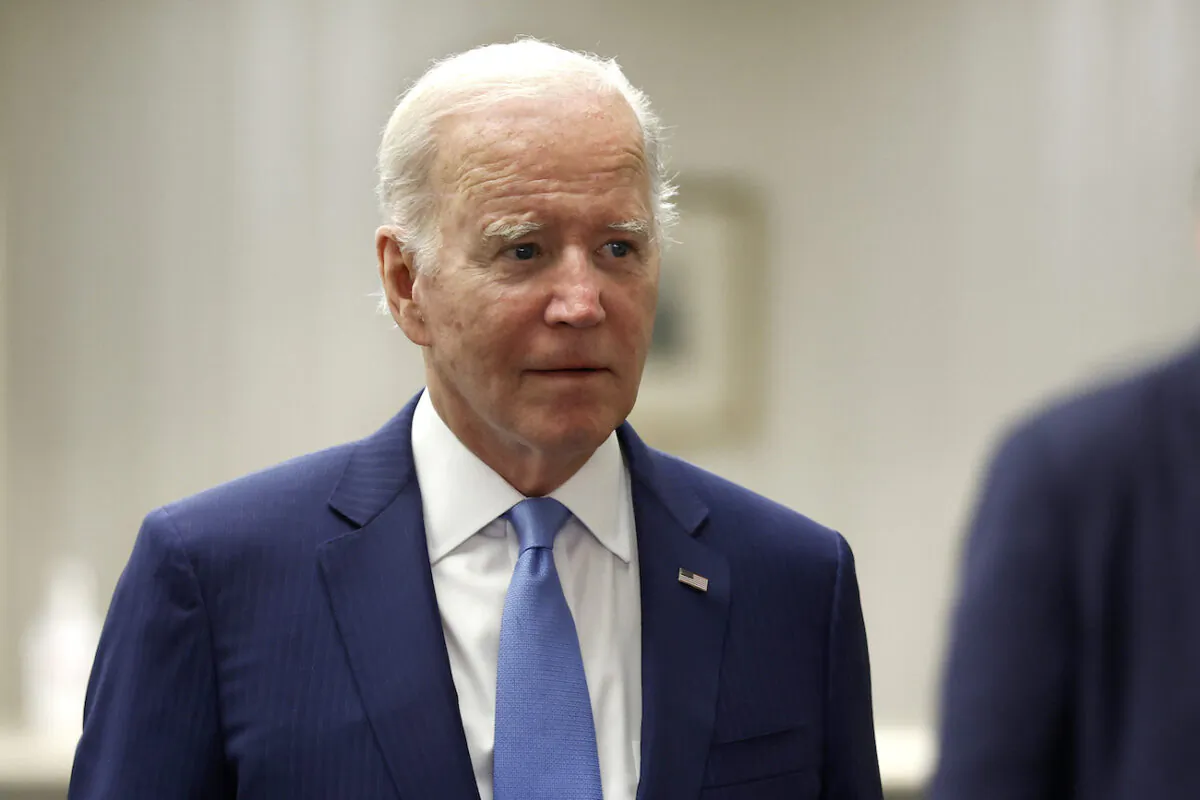 President Joe Biden arrives for a bilateral meeting with Fumio Kishida, Japan's prime minister, ahead of the G7 summit in Hiroshima, Japan, on May 18, 2023. (Kiyoshi Ota/Pool/Getty Images)