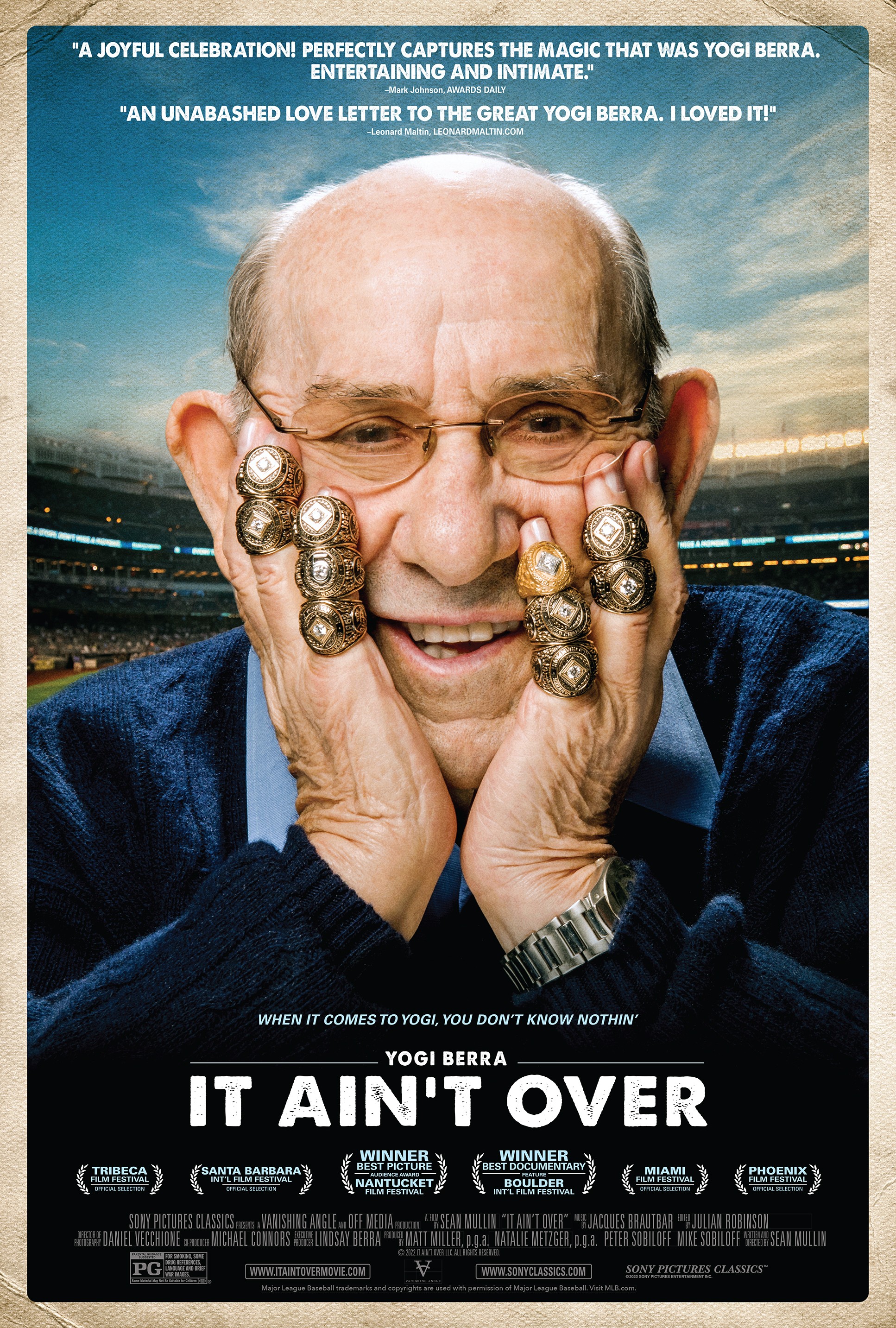 Official Yogi Berra It ain't over till it's over signature shirt