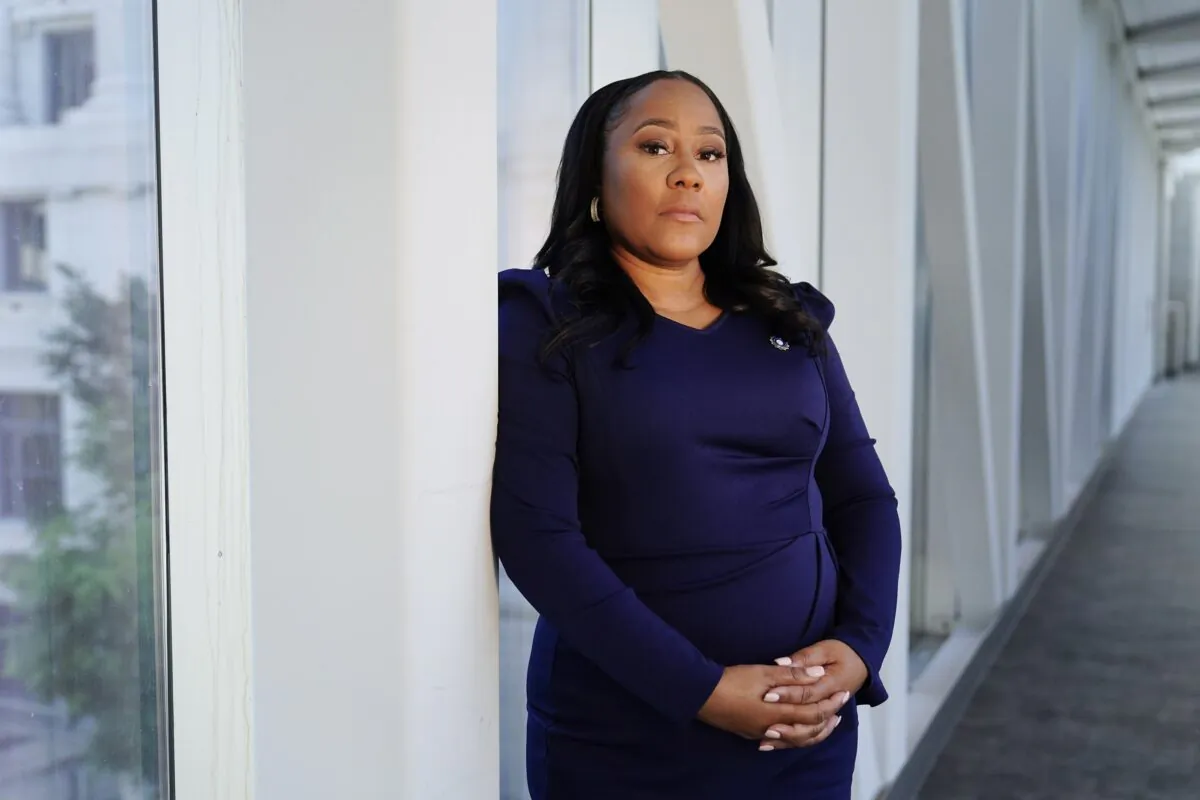 Fulton County District Attorney Fani Willis poses for a portrait in Atlanta on Wednesday, April 19, 2023. (Brynn Anderson/AP Photo)
