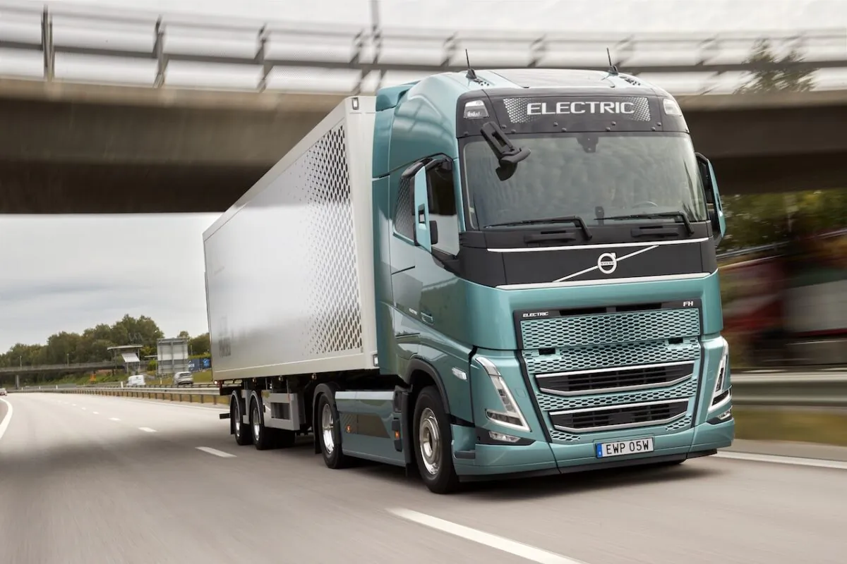 A supplied image obtained on May 18, 2023, of the Volvo FH Electric truck, that will be shown off in Australia but is not allowed on local roads. (AAP Image/Supplied by VOLVO)