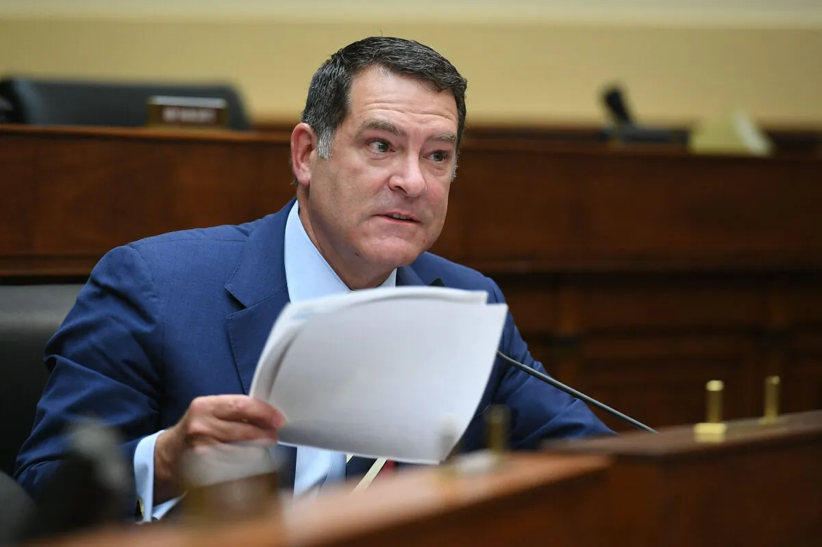 Rep. Mark Green (R-Tenn.) speaks during a House Committee on Foreign Affairs hearing on the U.S.–Afghanistan relationship following the military withdrawal, on Capitol Hill in Washington on May 18, 2021. (Mandel Ngan/AFP via Getty Images)
