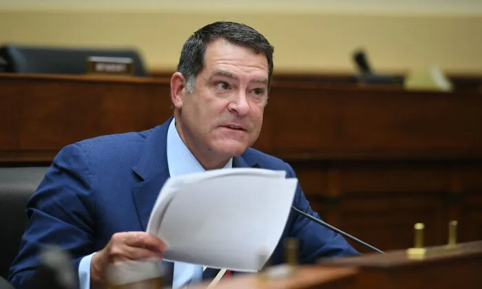 Rep. Mark Green (R-Tenn.) speaks during a House Foreign Affairs Committee hearing on the US-Afghanistan relationship following the military withdrawal, on Capitol Hill in Washington on May 18, 2021. (Mandel Ngan/AFP via Getty Images)