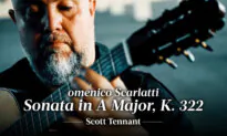Domenico Scarlatti: Sonata in A Major, K. 322 | Played by Scott Tennant