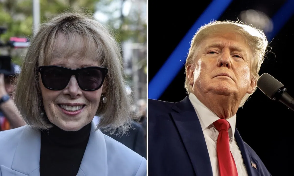 A combined image featuring writer E. Jean Carroll and former U.S. President Donald Trump. (Brandon Bell/Getty Images)